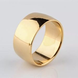 8mm 18k SS Yellow Gold Band
